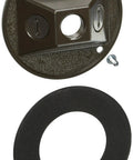 Built Tough Round Weatherproof Cluster Cover for Outdoor Electrical Boxes with Die Cast Zinc Construction and Gasket