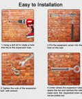 Installation steps for 10 Pack M6 89mm Concrete Eye Bolts Stainless Steel Wall Eyebolts Concrete Shoulder Brick Anchors