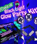 Four UV Black Light Strips For Neon Party Setup 115W LED Kit With Easy Plug In Surround Your Big Room Glow Ultraviolet Party Lights