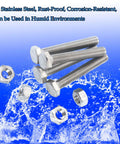 304 Stainless Steel M5 Hex Bolts And Nuts Kit With Flat Head Screws And Socket Head Cap Screws, Heavy Duty Hardware Set
