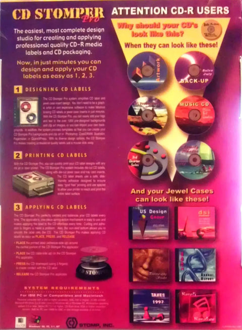 Label Your CDs Fast With A Pro CD Labeling System That Works On PC And Mac Includes 150 Labels And Easy Setup guide image