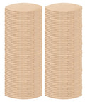 Solid Wood Biscuits For Woodworking, Stronger Glue Bonding With High Quality Joinery Pieces stacked in two columns.