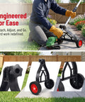 Universal String Trimmer Wheel Support Attaches To Any Weed Eater Turning It Into A Lawn Edger for easy lawn maintenance