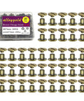 Top Shelf Bronze Chicago Screws M5 5Mm Fifty Piece Rivet Kit For Leather Crafting Bindery Work And Repair Jobs Quick Spin Design with shiny bronze finish.