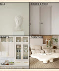 Go To Multi Surface Touch Up Paint Kit With 12 Neutral Tones In Matte And Satin Finishes White Beige Gray And Black for walls, doors, cabinets, and furniture