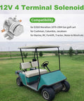 250 Amp Continuous Duty 12V Solenoid Relay For EZGO Marathon Golf Cart 1979 1994 Heavy Duty Marine RV Forklift Tractor Winch