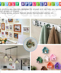 100 Count Drywall Self Drilling Anchors And Screws Kit for quick mounts showcasing various applications in home decor
