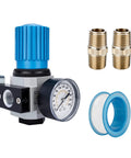 Heavy Duty 1/2 In NPT High Pressure Air Regulator With Steel Protected Gauge, 0-180 Psi Output, 230 Psi Max, 141 SCFM