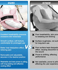 Comparison of Cooling Shoulder Surgery Pillow With Ergonomic Design For Postop Relief next to a less effective option