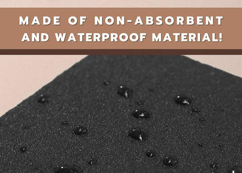 Close-up of waterproof black foam material for 36 Compartment Drawer Organizer For Nespresso Vertuo VertuoLine Coffee Pods.