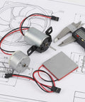 Tool-Free Fireplace Fan Repair Kit With Thermoelectric Generator And Replacement Motor For Electric Fireplaces, Easy Install, Heat Powered Hearth Fan Parts, Multi-Function, Quiet, Energy-Saving DIY Upgrade with motor and module