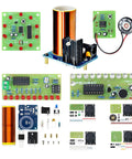 Five-Project Soldering Practice Kit With DIY Electronics Projects Including Tesla Coil Wireless Light, Lucky Turntable