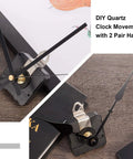 High Torque Long Shaft Clock Movement Mechanism for Wall Quartz Clocks Kit with two pairs of hands and 23 mm shaft.