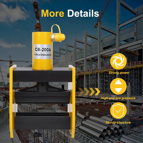 High Performance 20 Ton Hydraulic Busbar Bender For Copper And Aluminum. Portable Pipe Bending Tool with sturdy structure.