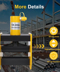 Handheld Hydraulic Busbar Bender Machine With Angle Indicator 20 Ton Press For Copper Aluminum Iron Metalworking Sheet Forming showing strong yellow hydraulic unit.