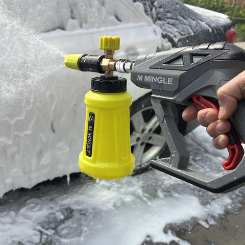 High Pressure Washer Foam Cannon Snow Foam Lance For Beefy Car Wash Foam 4000 PSI Power Washer Gun With One Quarter Inch Quick Connector