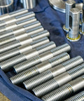 Top Shelf 304 Stainless Steel Double End Threaded Studs M8x60mm displayed for heavy-duty fastening applications.