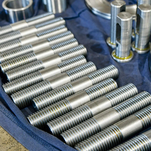 Top Shelf 304 Stainless Steel Double End Threaded Studs M8x60mm displayed for heavy-duty fastening applications.
