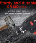 Impact hammer and socket made from CR-MO steel next to a damaged sledgehammer, highlighting durability and strength.