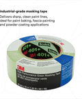 High Performance Green Masking Tape For Automotive, Specialty Vehicle And Industrial Projects, 48 Millimeter By 55 Meter