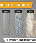 Heavy Duty Waterproof Duct Tape Grey 30 Yards By 2 Inch 10 Roll Pack No Residue Adhesive Flexible And Strong All Weather Easy Tear