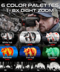 Man using Thermal Imaging Monocular For Hunting Gear And Wildlife Observation 384x288 Sensor With 50 Hz Refresh Rate 25mm Lens