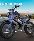 Fat Tire Electric Bike For Adults With 48V 20Ah Battery, Dual 1500/3000W Brushless Motor featuring front dual suspension
