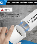 Two Inch Schedule 40 PVC Vent Cap With Mesh Screen And Stainless Steel Termination Cap for furnace pipeline installation guide