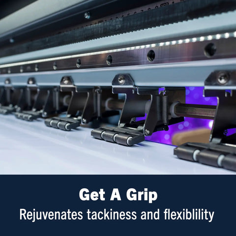 MG Chemicals 408C Rubber Renue Rejuvenates And Restores Rubber Belts, Platens And Rollers, Rubs Off Oxidation, Conditions, Softens Tacky Rubber And Keeps Parts Flexible And Ready To Roll, Easy Cloth Or Brush Application, 125mL on industrial rollers