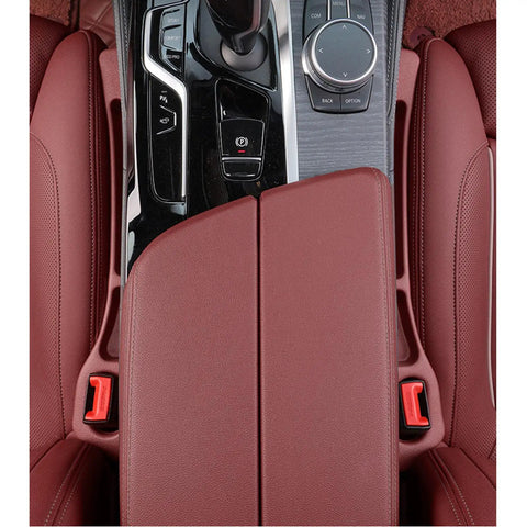 Upgrade Your Ride With This Super Cool Seat Gap Filler Plug For Mercedes T Modell Kombi 2009 To 2016, red PU material, fits between console and seats.