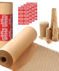 Honeycomb Packing Paper 12x150 Roll Eco Friendly Recyclable Biodegradable Kraft Paper Cushioning Wrap Bubble Wrap Alternative For Shipping And Moving