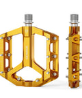 Grippy Non Slip Aluminum Flat Bike Pedals With Big Platform For Road Mountain BMX MTB 9 Sixteenth Inch Spindle Sealed Bearings
