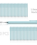 Bulk 50 Pack Ballpoint Pens With 1.0mm Tip For Smooth Quick Dry Black Ink No Smear Writing Comfortable Grip Ideal Office Supplies