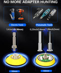 Image showing 194 Pc 2 Inch Wet Dry Sanding Discs Kit adapters for electric and pneumatic tools with 50mm backing pad.