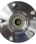 Front view of Rear Wheel Bearing And Hub Assembly Set For 2010 2011 2012 2013 Kia Forte And Forte Koup Driver And Passenger Sides.
