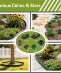 Various colors and sizes of no dig landscape edging kit for garden beds and pathways with No Dig Landscape Edging Kit focus.