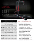 2 Ton Folding Engine Crane With Dual Pump Pistons For Faster Lifts And Easy Pump Action Low Profile 4.7 Inch Legs Fit Under Wide Vehicle Frames Including Sports Cars Four Boom Positions For Ideal Reach 360 Degree Swivel Hook
