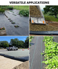 Tough As Nails Heavy Duty 5Oz Driveway And Landscape Fabric 13x115 Ft Geotextile used in gardening and construction applications