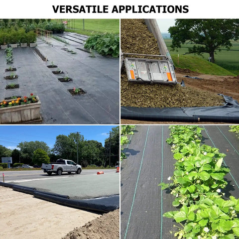 Tough As Nails Heavy Duty 5Oz Driveway And Landscape Fabric 13x115 Ft Geotextile used in gardening and construction applications