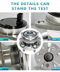 Close-up of Rear Wheel Bearing Hub Assembly Set 2Pcs For Toyota Avalon Camry Highlander Solara And Lexus ES300 ES330 ES350 2001 To 2012 Replacement Kit With 512206 And 512207 For ABS Equipped Models, showing durable construction and metal craft.