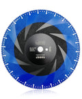 14 Inch Metal Cutting Diamond Blade For Rebar And Steel, All Purpose Cut Off Wheel With Vacuum Brazed Tech in blue and black
