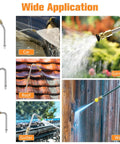 Wide application of Eight Foot Pressure Washer Extension Wand For Gutter Cleaning With Six Nozzle Tips And Three Gutter Attachments