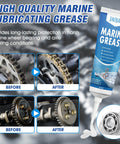 Waterproof High Temp Marine Grease With Extreme Pressure Protection For Boat Wheel Bearings And Steering Cables 50g Tube