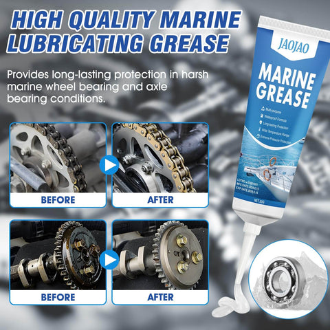 Waterproof High Temp Marine Grease With Extreme Pressure Protection For Boat Wheel Bearings And Steering Cables 50g Tube