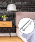 Bedroom with wooden nightstand featuring 50 Pack 6 Inch Brushed Stainless Steel Cabinet Pulls With Three And Three Quarters Inches Center To Center Spacing Includes 100 Screws