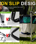 Best Bang For Your Buck Ultimate Garden Kneeler And Seat With Wider 10.2 Inch Pad And 1.6 Inch Thick EVA Foam All In One Heavy Duty Garden Stool With Tool Pouch And Bag Convertible Bench To Kneeler Chair Perfect Gift For Parents Women And Seniors, showing non-slip design details and tool pouch.