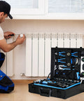 Toolbox from 247 Piece Basic Home Repair Tool Set With Aluminum Case And Ample Pocket Storage used for heating maintenance