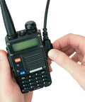 Hands connecting USB Radio Programming Cable For Baofeng Kenwood UV-5R BF-F8HP UV-82HP And More Plug And Play, Easy Setup