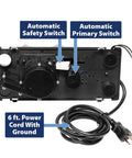 Automatic Condensate Pump With Safety Switch For HVAC And Dehumidifier, showing safety switches and 6 ft power cord