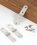 Satin Silver Mini Hinges for Wooden Boxes 20 Pack Die Cast Iron Hardware With 270 Degree Opening Rust-Resistant Satin Finish
